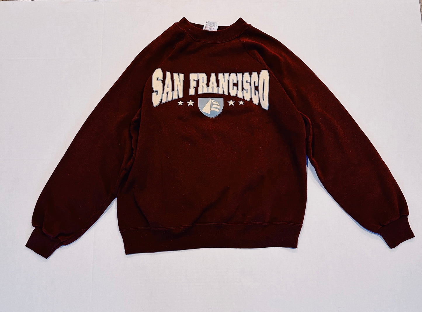 Vintage 1995 Hanes SAN FRANCISCO Crewneck Sweatshirt Size L