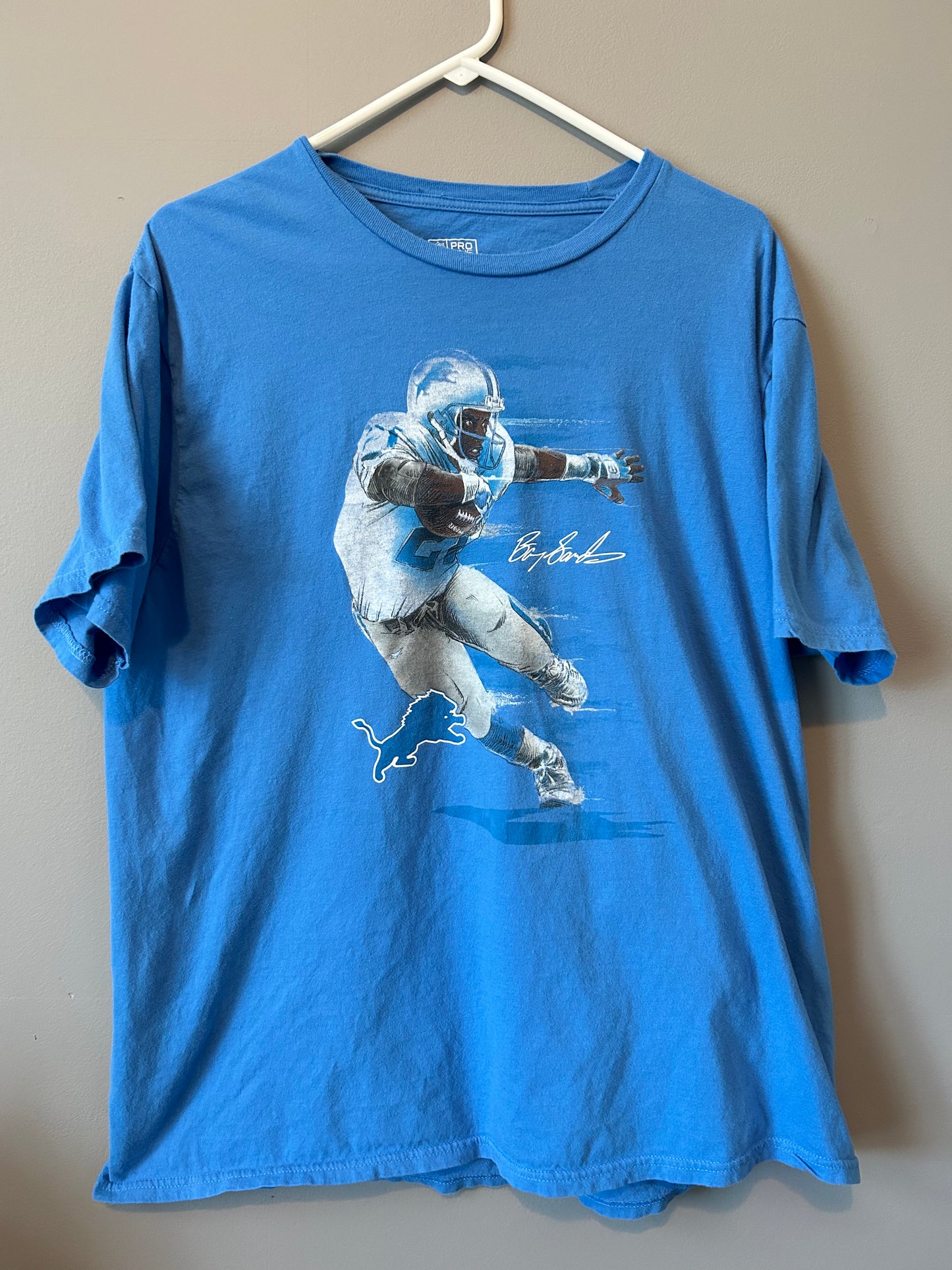 Fanatics BARRY SANDERS Detroit Lions NFL Graphic Tee Size XL