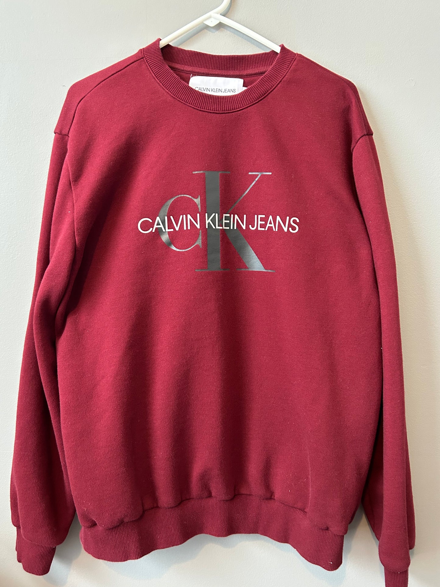 CALVIN KLEIN Jeans Monogram Crewneck Sweatshirt Size XL