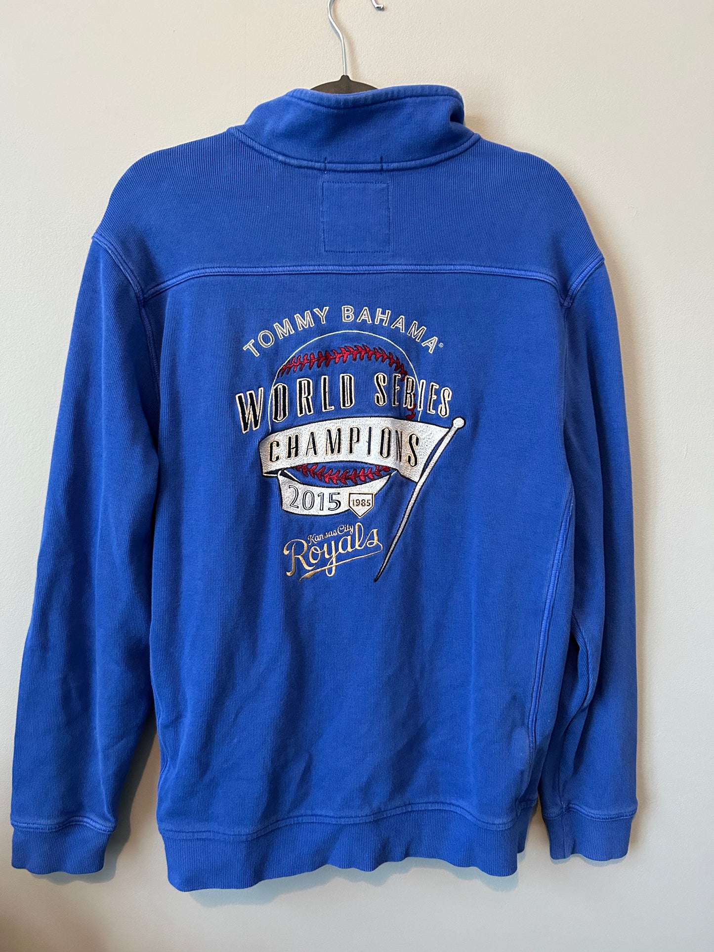 2015 TOMMY BAHAMA MLB Kansas City Royals World Series Champs 1/4 Zip